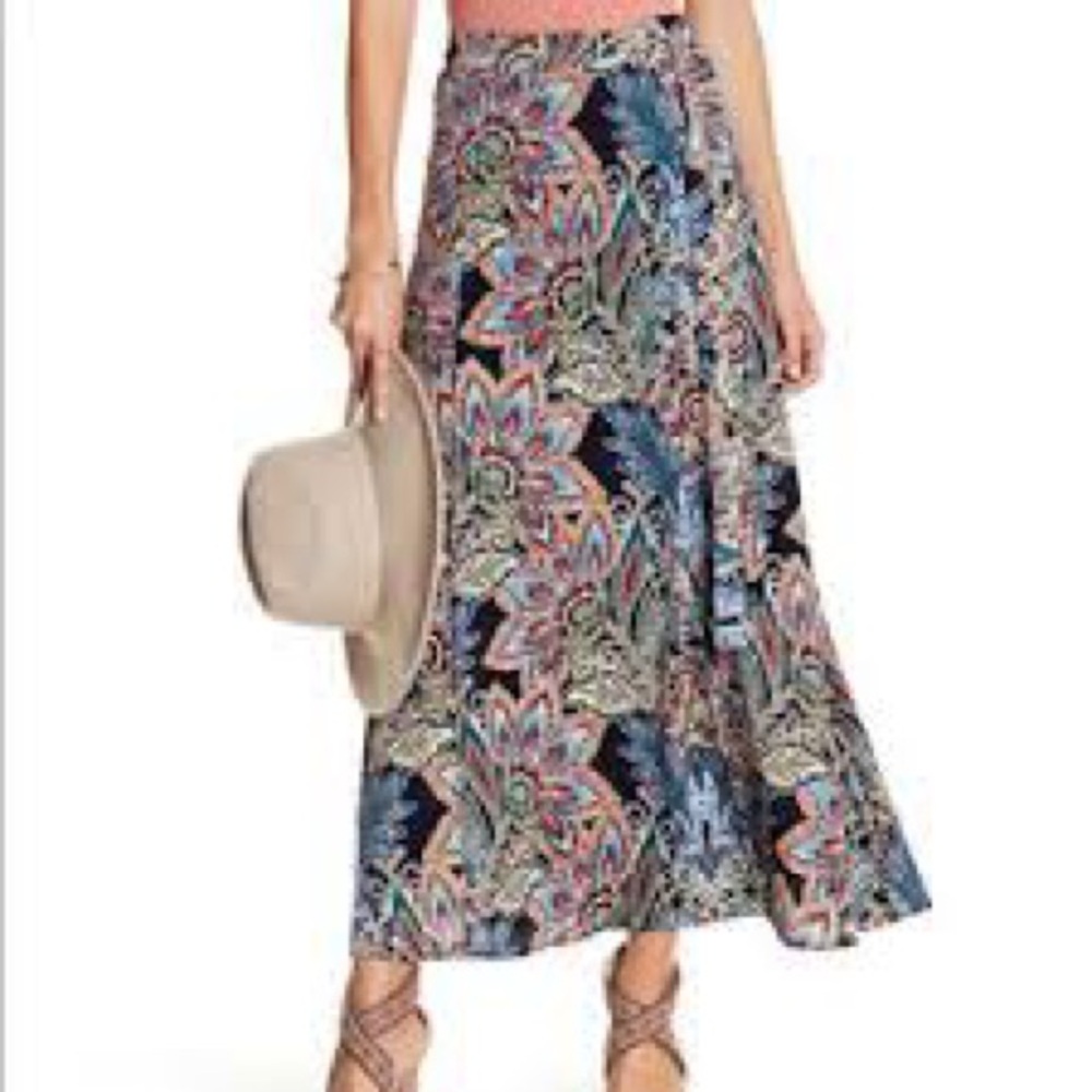 Nordstrom Paisley Maxi Skirt - Multicolor Large